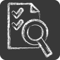 Icon Audit. related to Audit symbol. chalk Style. design editable vector