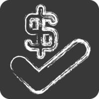 Icon Agreement. related to Audit symbol. chalk Style. design editable vector
