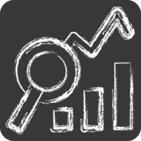 Icon Analysis. related to Audit symbol. chalk Style. design editable vector
