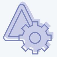 Icon Risk Management. related to Audit symbol. two tone style. design editable vector