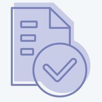 Icon Standarts. related to Audit symbol. two tone style. design editable vector
