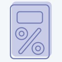 Icon Tax. related to Audit symbol. two tone style. design editable vector