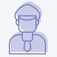 Icon Inspector. related to Audit symbol. two tone style. design editable vector