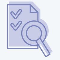 Icon Audit. related to Audit symbol. two tone style. design editable vector