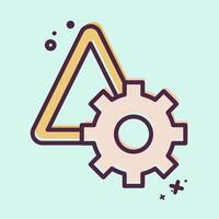 Icon Risk Management. related to Audit symbol. MBE style. design editable vector