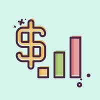 Icon Revenue. related to Audit symbol. MBE style. design editable vector