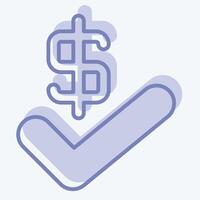 Icon Agreement. related to Audit symbol. two tone style. design editable vector