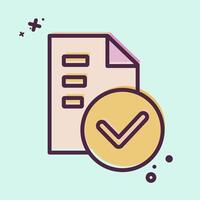 Icon Standarts. related to Audit symbol. MBE style. design editable vector