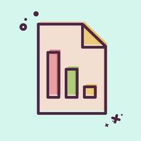Icon Report. related to Audit symbol. MBE style. design editable vector