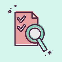 Icon Audit. related to Audit symbol. MBE style. design editable vector
