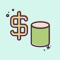 Icon Finance. related to Audit symbol. MBE style. design editable vector