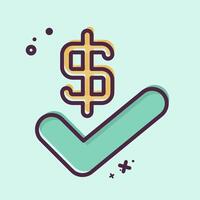 Icon Agreement. related to Audit symbol. MBE style. design editable vector