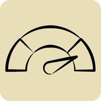 Icon Performance. related to Audit symbol. hand drawn style. design editable vector