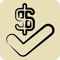 Icon Agreement. related to Audit symbol. hand drawn style. design editable vector