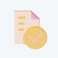 Icon Standarts. related to Audit symbol. flat style. design editable vector