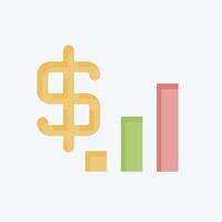 Icon Revenue. related to Audit symbol. flat style. design editable vector