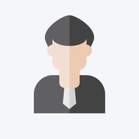 Icon Inspector. related to Audit symbol. flat style. design editable vector