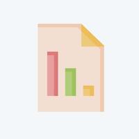 Icon Report. related to Audit symbol. flat style. design editable vector