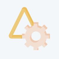 Icon Risk Management. related to Audit symbol. flat style. design editable vector