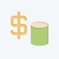 Icon Finance. related to Audit symbol. flat style. design editable vector