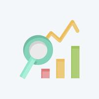 Icon Analysis. related to Audit symbol. flat style. design editable vector