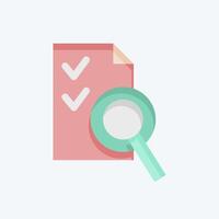 Icon Audit. related to Audit symbol. flat style. design editable vector