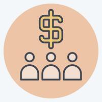 Icon Review. related to Audit symbol. color mate style. design editable vector