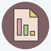 Icon Report. related to Audit symbol. color mate style. design editable vector
