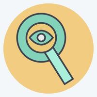 Icon Transparency. related to Audit symbol. color mate style. design editable vector