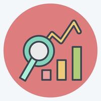 Icon Analysis. related to Audit symbol. color mate style. design editable vector