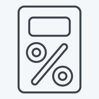 Icon Tax. related to Audit symbol. line style. design editable vector