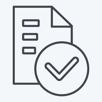 Icon Standarts. related to Audit symbol. line style. design editable vector