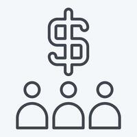 Icon Review. related to Audit symbol. line style. design editable vector