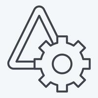 Icon Risk Management. related to Audit symbol. line style. design editable vector