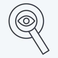 Icon Transparency. related to Audit symbol. line style. design editable vector