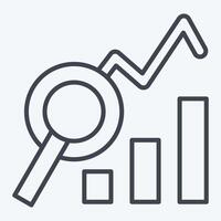 Icon Analysis. related to Audit symbol. line style. design editable vector