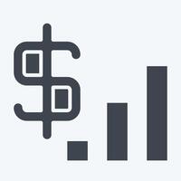 Icon Revenue. related to Audit symbol. glyph style. design editable vector