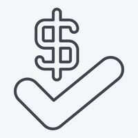 Icon Agreement. related to Audit symbol. line style. design editable vector