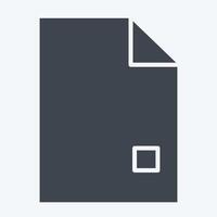 Icon Report. related to Audit symbol. glyph style. design editable vector