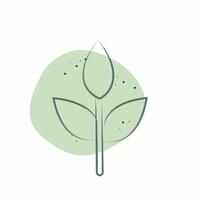 Icon Eco friendly Fabric. related to Fabric symbol. Color Spot Style. design editable vector