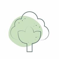 Icon Cotton. related to Fabric symbol. Color Spot Style. design editable vector