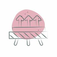 Icon Diffused. related to Fabric symbol. Color Spot Style. design editable vector
