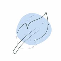Icon Feathers. related to Fabric symbol. Color Spot Style. design editable vector