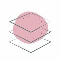 Icon Membrane Fabric. related to Fabric symbol. Color Spot Style. design editable vector