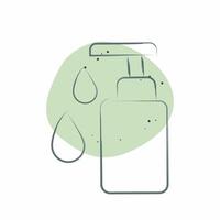 Icon Hand Wash. related to Fabric symbol. Color Spot Style. design editable vector