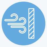 Icon Dustproof. related to Fabric symbol. blue eyes style. design editable vector