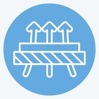 Icon Diffused. related to Fabric symbol. blue eyes style. design editable vector