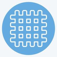 Icon Textile. related to Fabric symbol. blue eyes style. design editable vector