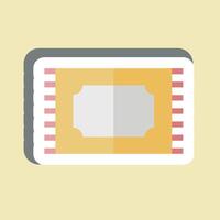 Sticker Carpet. related to Fabric symbol. design editable vector