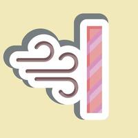Sticker Dustproof. related to Fabric symbol. design editable vector